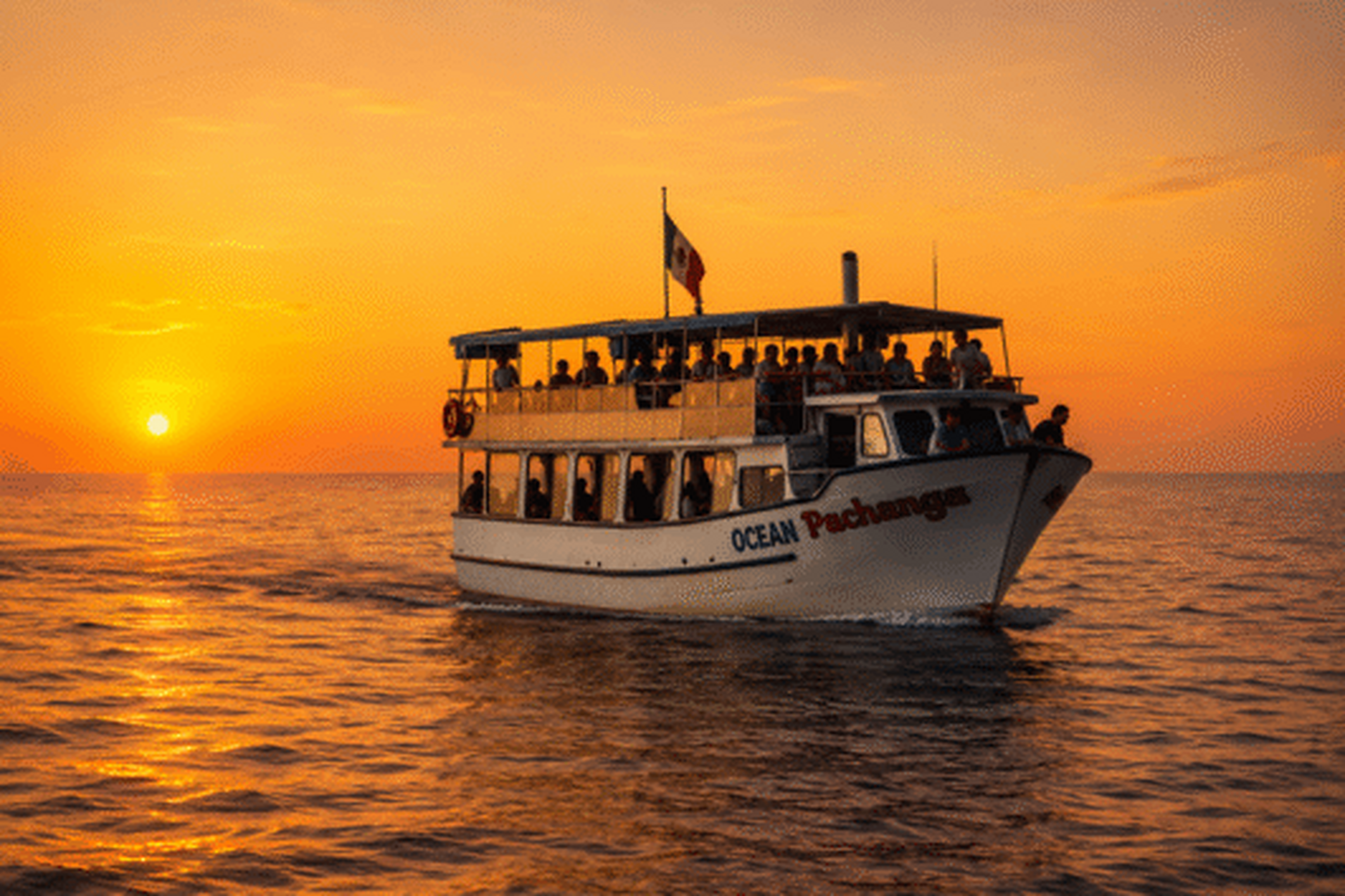 Ocean Pachanga sunset cruise boat in Puerto Peñasco